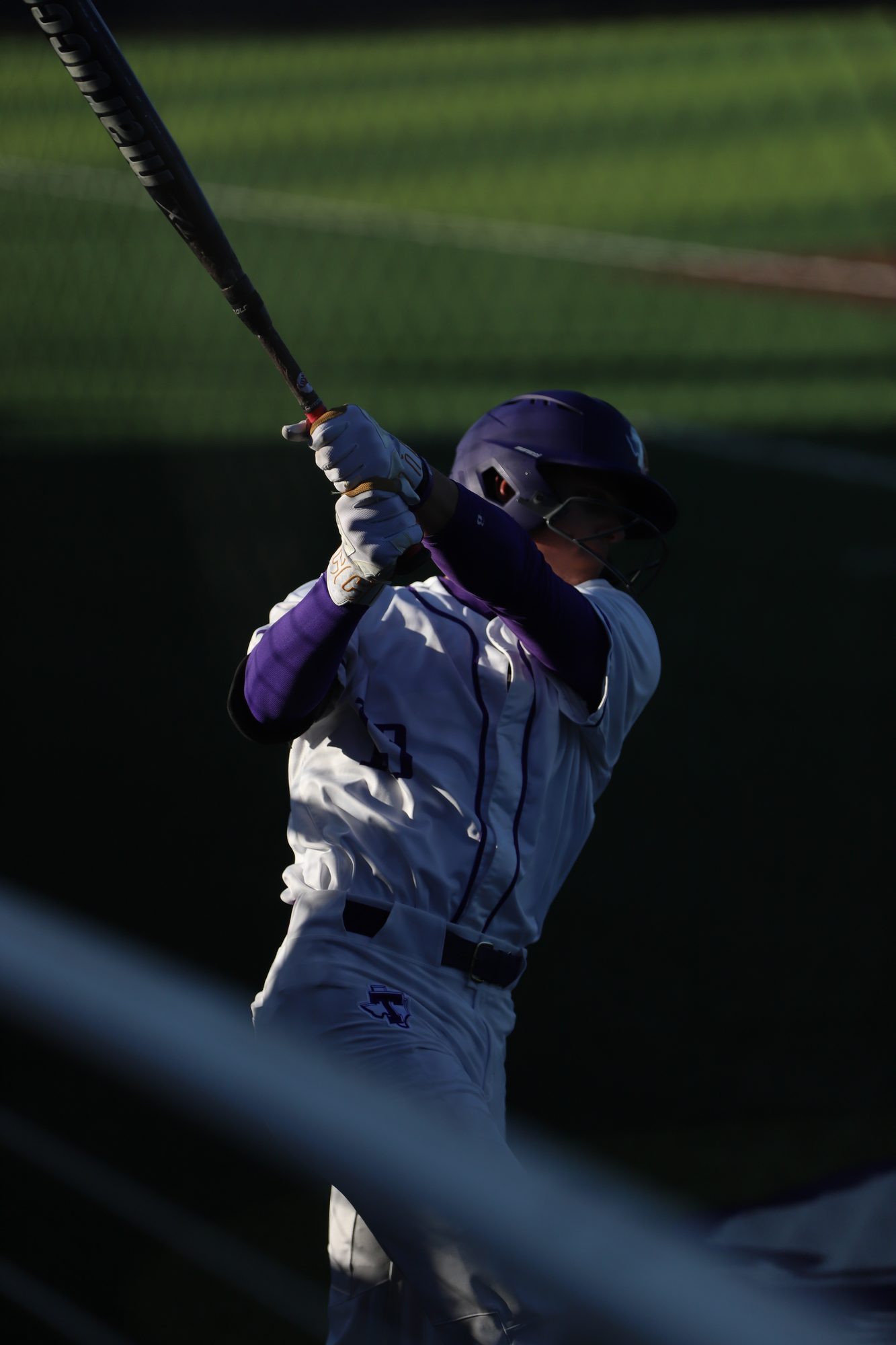 Batter swinging at a pitch