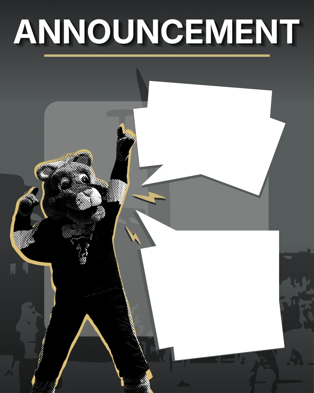Announcement Post — Reusable announcement layout